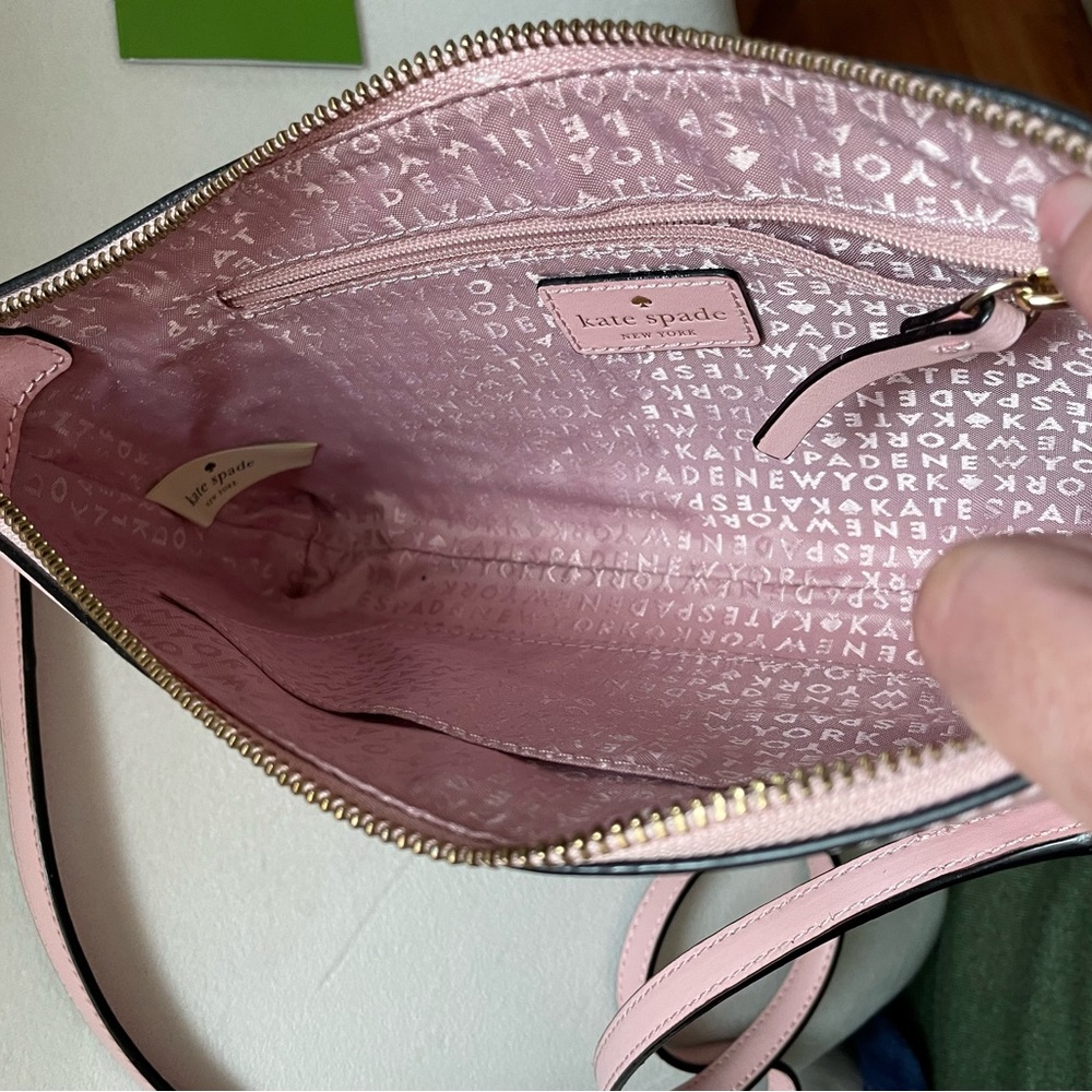 NWT Kate Spade Crossbody Zipper Purse Bag Pink - Picture 4 of 17